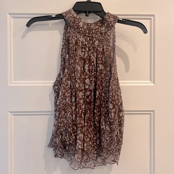 POUPETTE St Barth flowy halter neck shirt medium - Picture 1 of 4